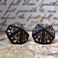 Pre-Order || Fangs of Winter Blue Sandstone Stone Dice Set