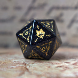 Pre-Order || Fangs of Winter Blue Sandstone Stone Dice Set