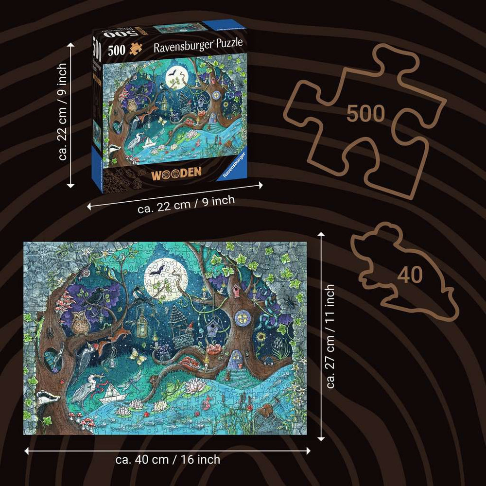 Fantasy Forest 500 Piece Wood Jigsaw Puzzle Ravensburger (ONLINE ORDER ONLY)