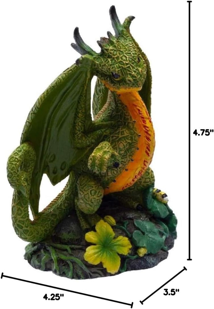Fantasy Dragon Cantaloupe Resin Figurine (Online Order Only)