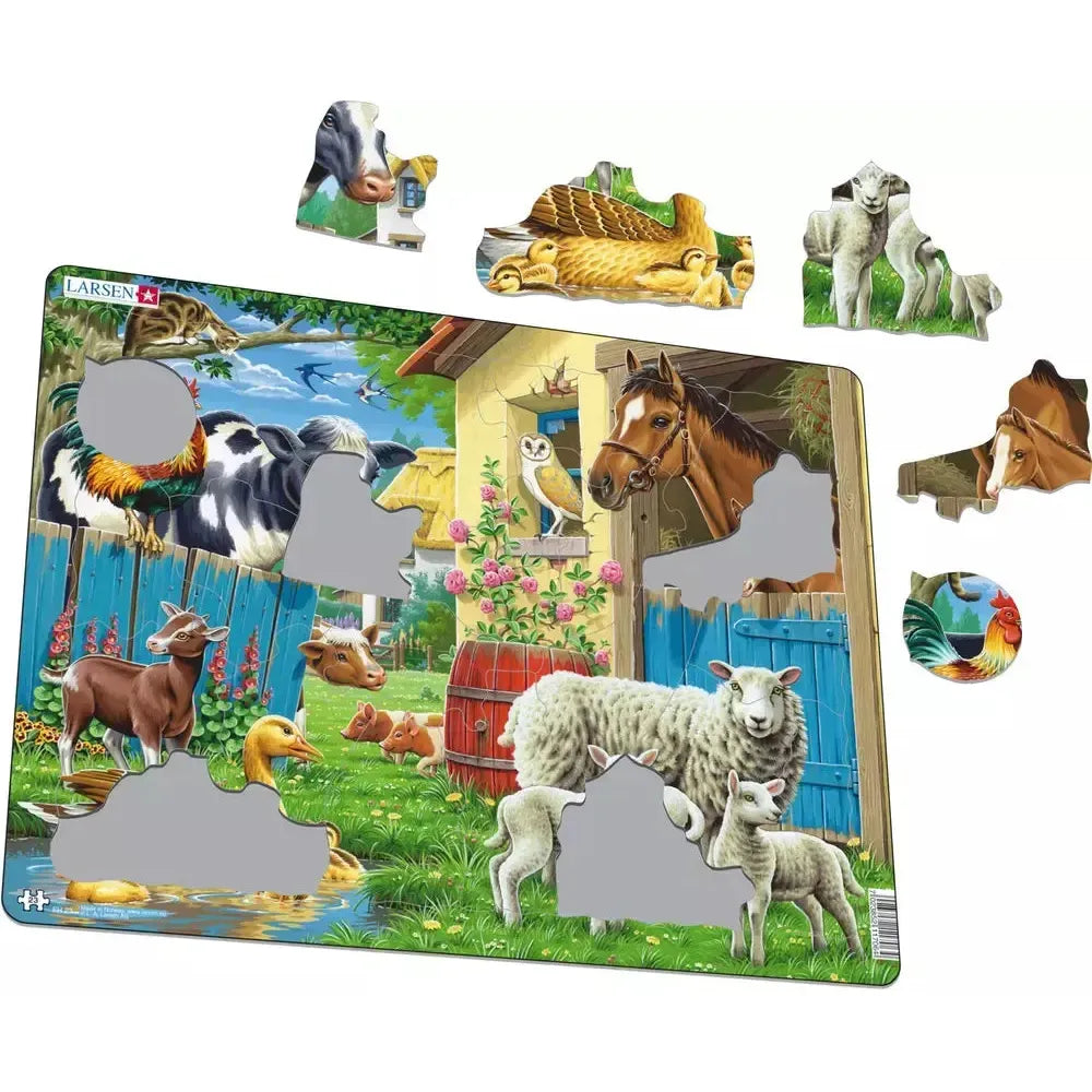 Farm Animals 23 Piece Tray Jigsaw Puzzle Larsen