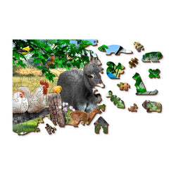 Farm Kindergarten 300 Piece Wood Jigsaw Puzzle Wooden City (ONLINE ORDER ONLY)