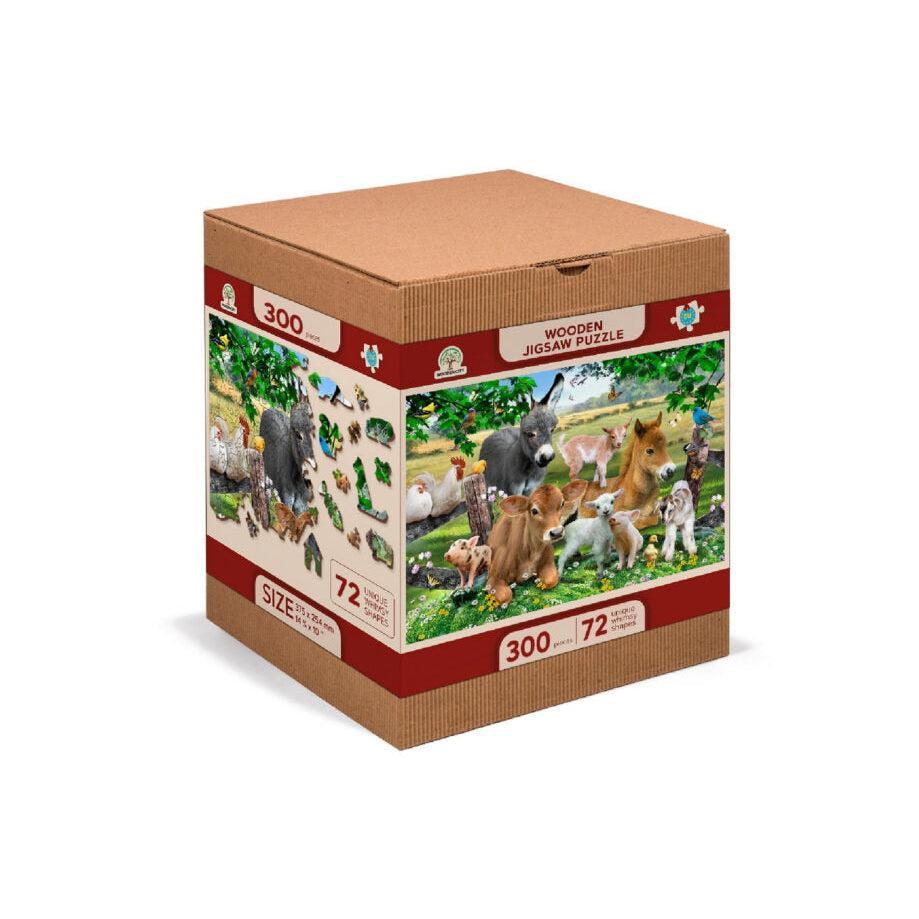Farm Kindergarten 300 Piece Wood Jigsaw Puzzle Wooden City (ONLINE ORDER ONLY)