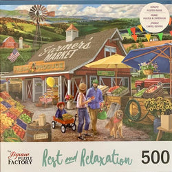 Farmer's Breakfast Rest & Relax 500 Piece Jigsaw Puzzle Leap Year