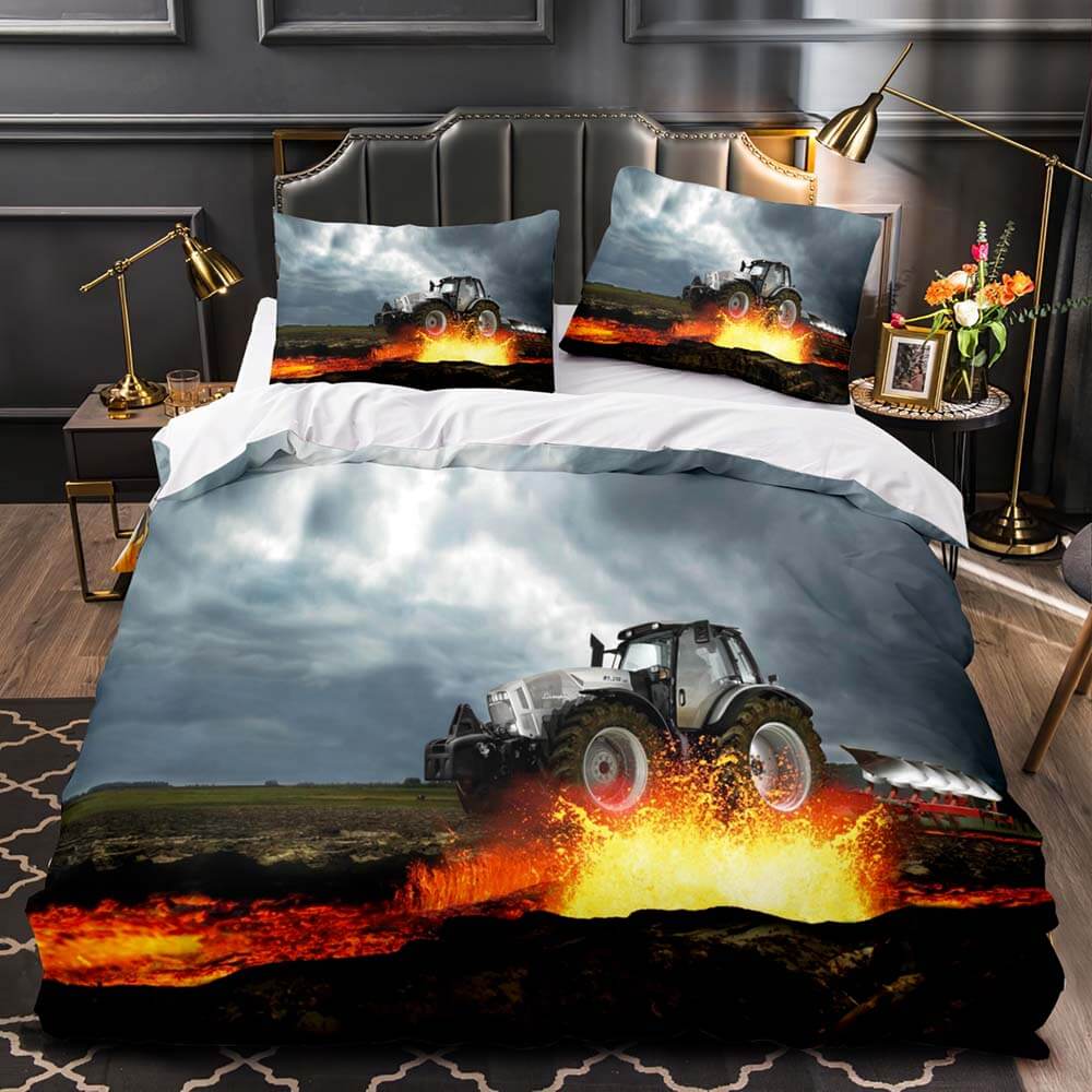 Farming Traktor Lamborghini Trattori Tractor Bedding Set Duvet Covers (Online Order Only)