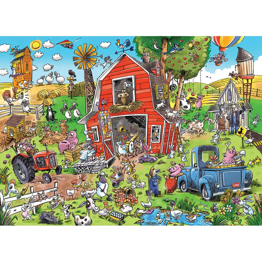 Farmyard Folly 350 Piece Family Jigsaw Puzzle Cobble Hill (ONLINE ORDER ONLY)