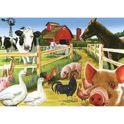 Farmyard Welcome 35 Piece Tray Jigsaw Puzzle Cobble Hill (ONLINE ORDER ONLY)