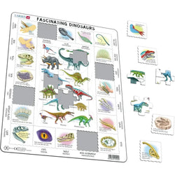 Fascinating Dinosaurs 35 Piece Tray Jigsaw Puzzle Larsen