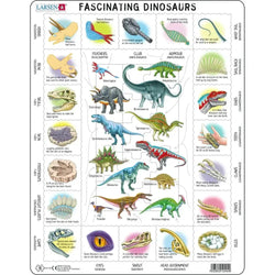Fascinating Dinosaurs 35 Piece Tray Jigsaw Puzzle Larsen