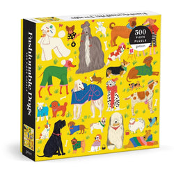 Fashionable Dogs 500 Piece Jigsaw Puzzle Galison (ONLINE ORDER ONLY)