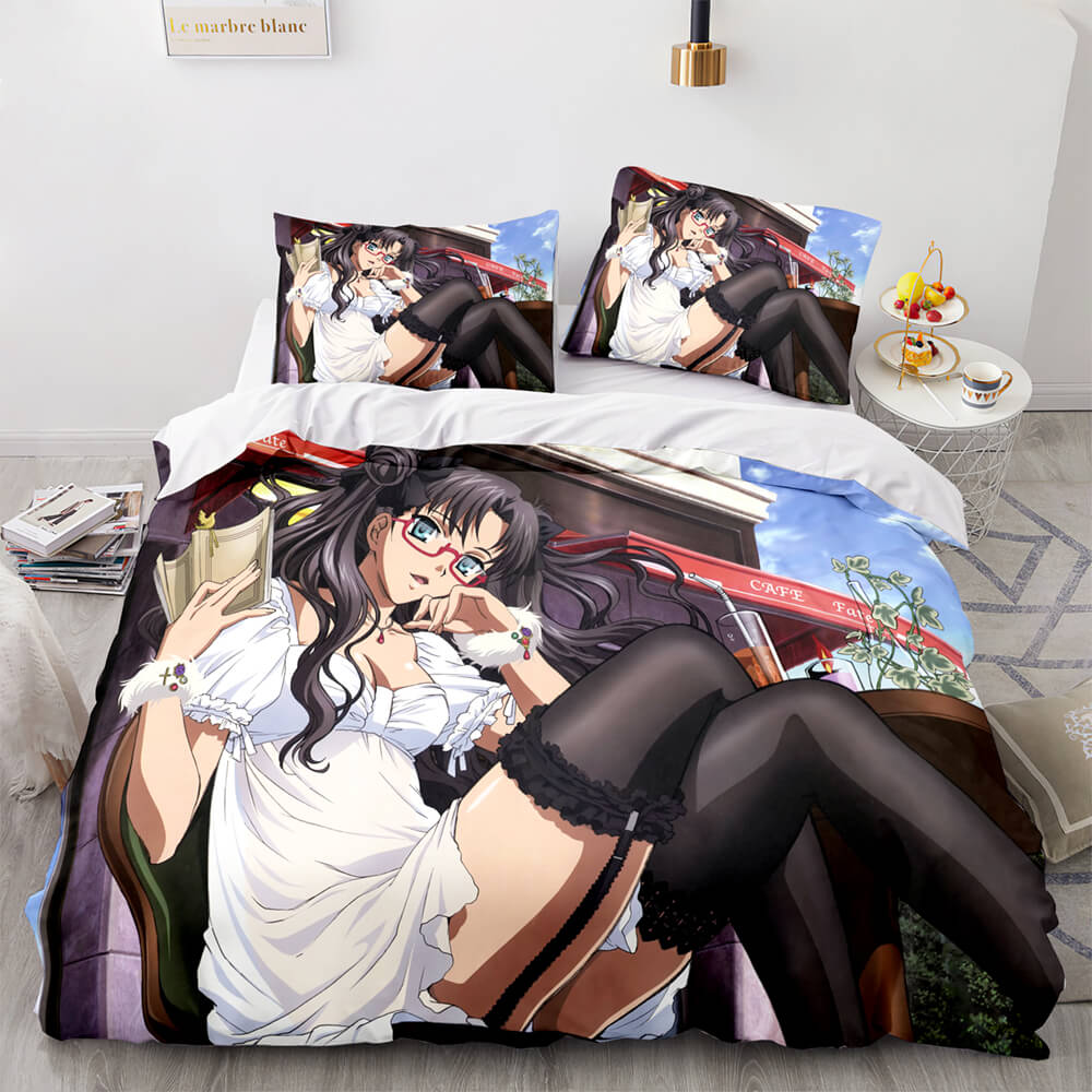 Fate stay night Tohsaka Rin Bedding Set Quilt Covers Without Filler (Online Order Only)