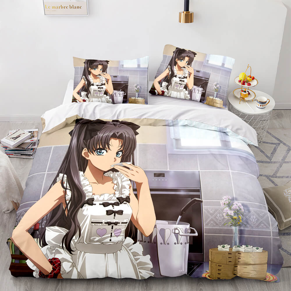 Fate stay night Tohsaka Rin Bedding Set Quilt Covers Without Filler (Online Order Only)