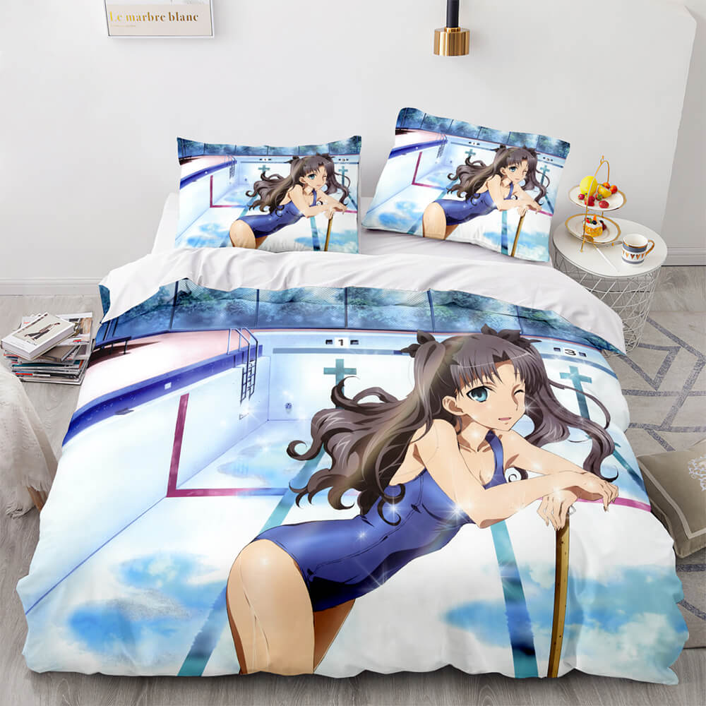 Fate stay night Tohsaka Rin Bedding Set Quilt Covers Without Filler (Online Order Only)