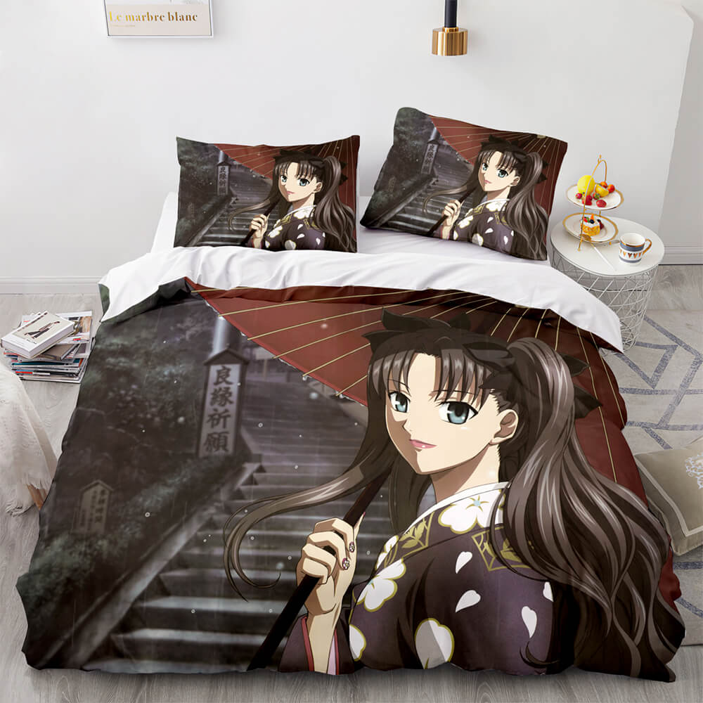 Fate stay night Tohsaka Rin Bedding Set Quilt Covers Without Filler (Online Order Only)