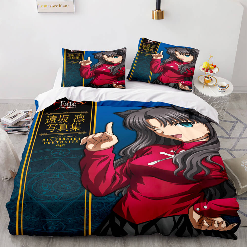 Fate stay night Tohsaka Rin Bedding Set Quilt Covers Without Filler (Online Order Only)
