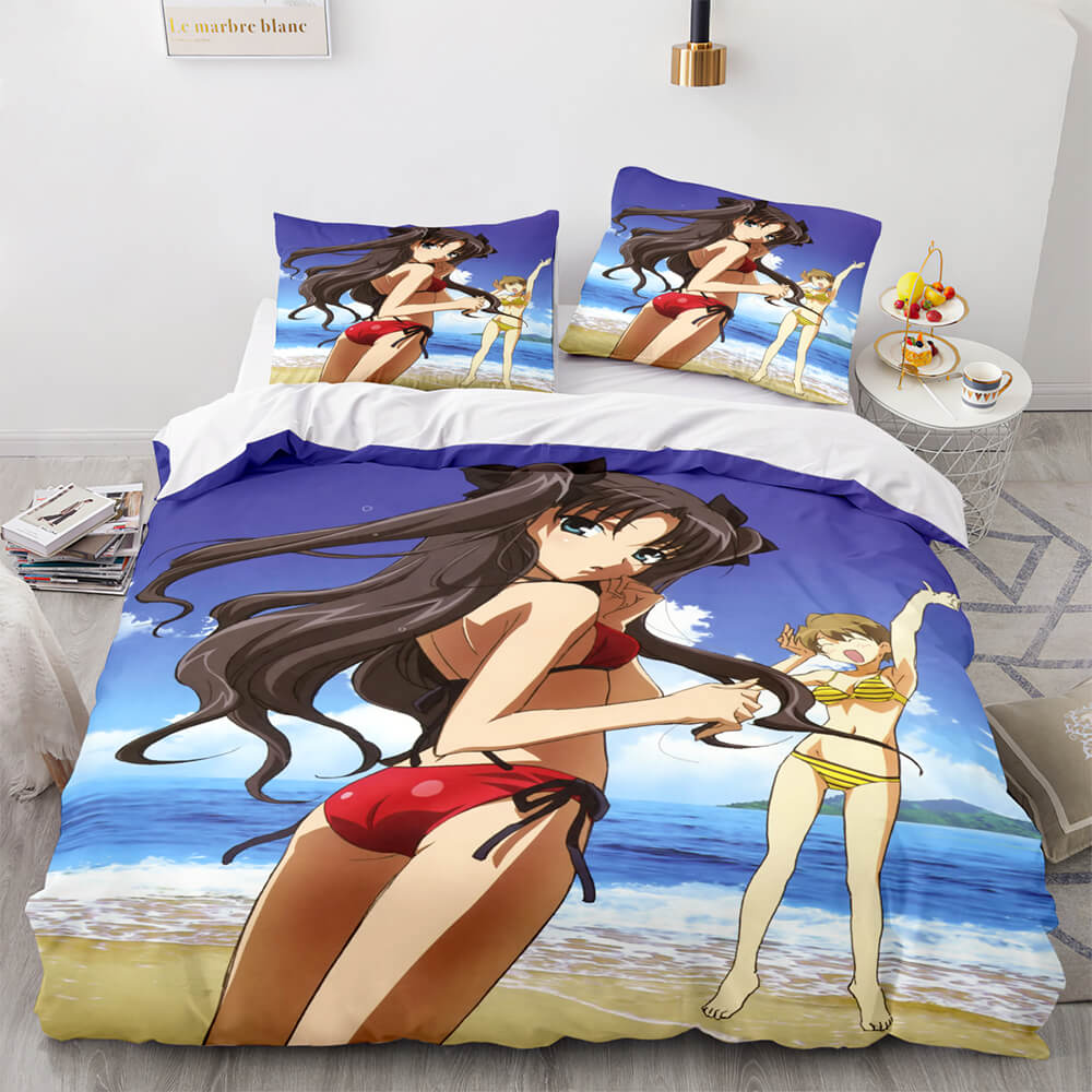 Fate stay night Tohsaka Rin Bedding Set Quilt Covers Without Filler (Online Order Only)