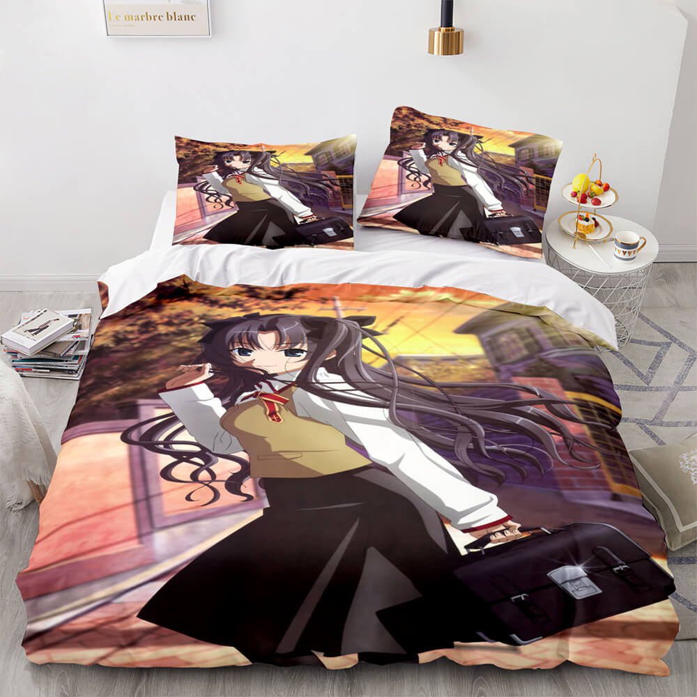 Fate stay night Tohsaka Rin Bedding Set Quilt Covers Without Filler (Online Order Only)