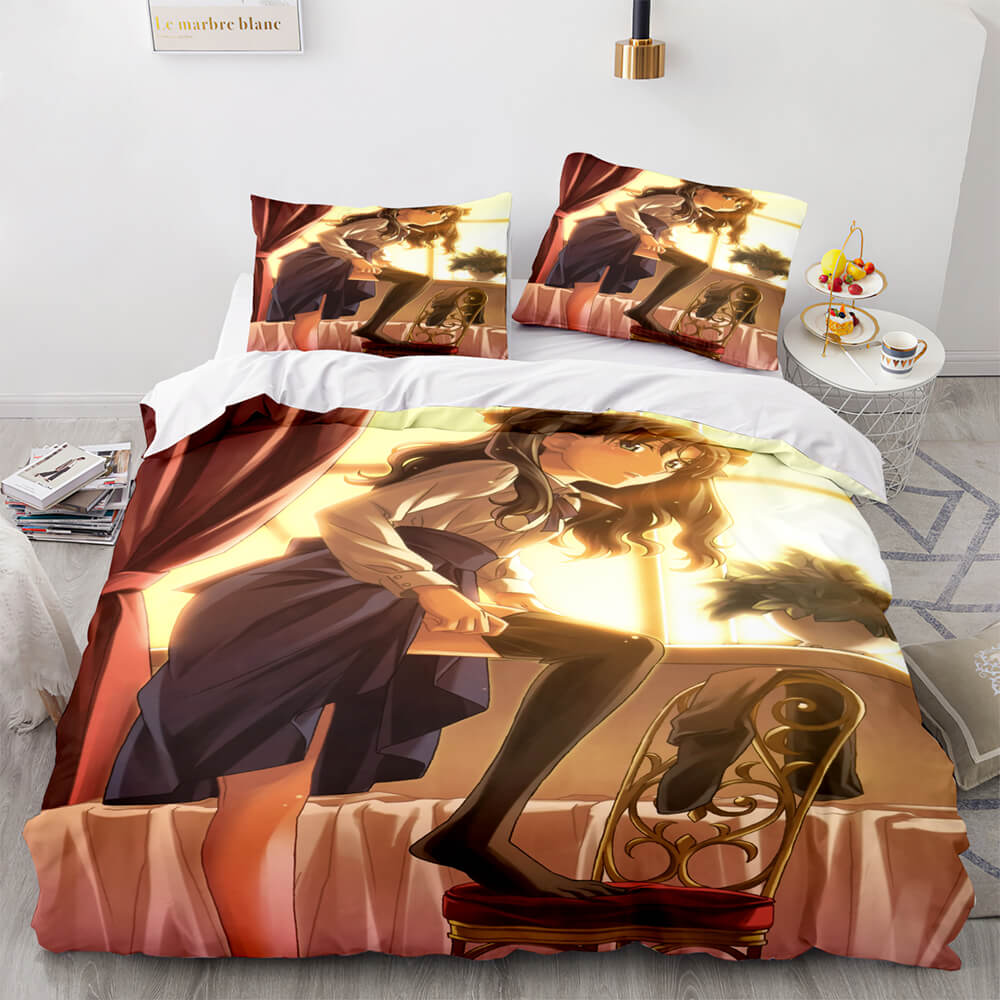 Fate stay night Tohsaka Rin Bedding Set Quilt Covers Without Filler (Online Order Only)