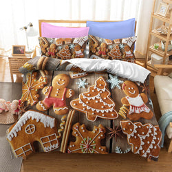 Father Christmas 3 Piece Bedding Set Quilt Cover Without Filler (Online Order Only)