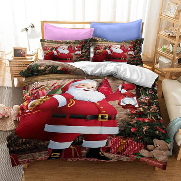 Father Christmas Cosplay Bedding Set Quilt Cover Without Filler (Online Order Only)
