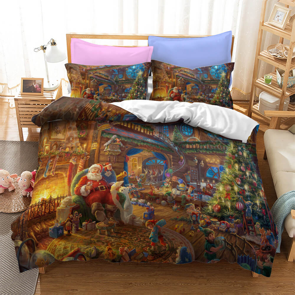 Father Christmas Cosplay Bedding Set Quilt Cover Without Filler (Online Order Only)
