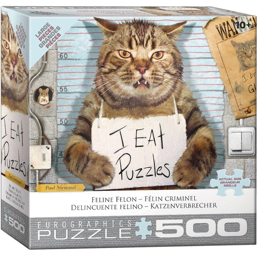 Feline Felon 500 Piece Jigsaw Puzzle Eurographics (ONLINE ORDER ONLY)
