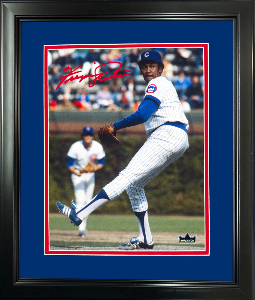 Framed Fergie Jenkins Facsimile Laser Engraved Signature Auto Chicago Cubs 11"x14" Baseball Photo HOFSM Holo (ONLINE ORDER ONLY)