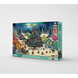 Festive Christmas Village 500 Piece Jigsaw Puzzle Springbok