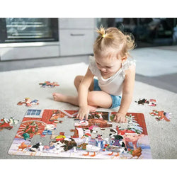 Festive Farmyard Greetings 35 Piece Floor Jigsaw Puzzle Cobble Hill