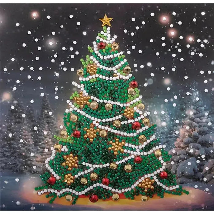 Festive Fir Crystal Art Card Kit Craft Buddy (ONLINE ORDER ONLY)