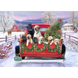Festive Pups 1000 Piece Jigsaw Puzzle Peter Pauper