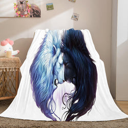 Fiercely Lion Flannel Blanket Room Decoration (Online Order Only)