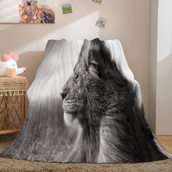 Fiercely Lion Flannel Blanket Room Decoration (Online Order Only)