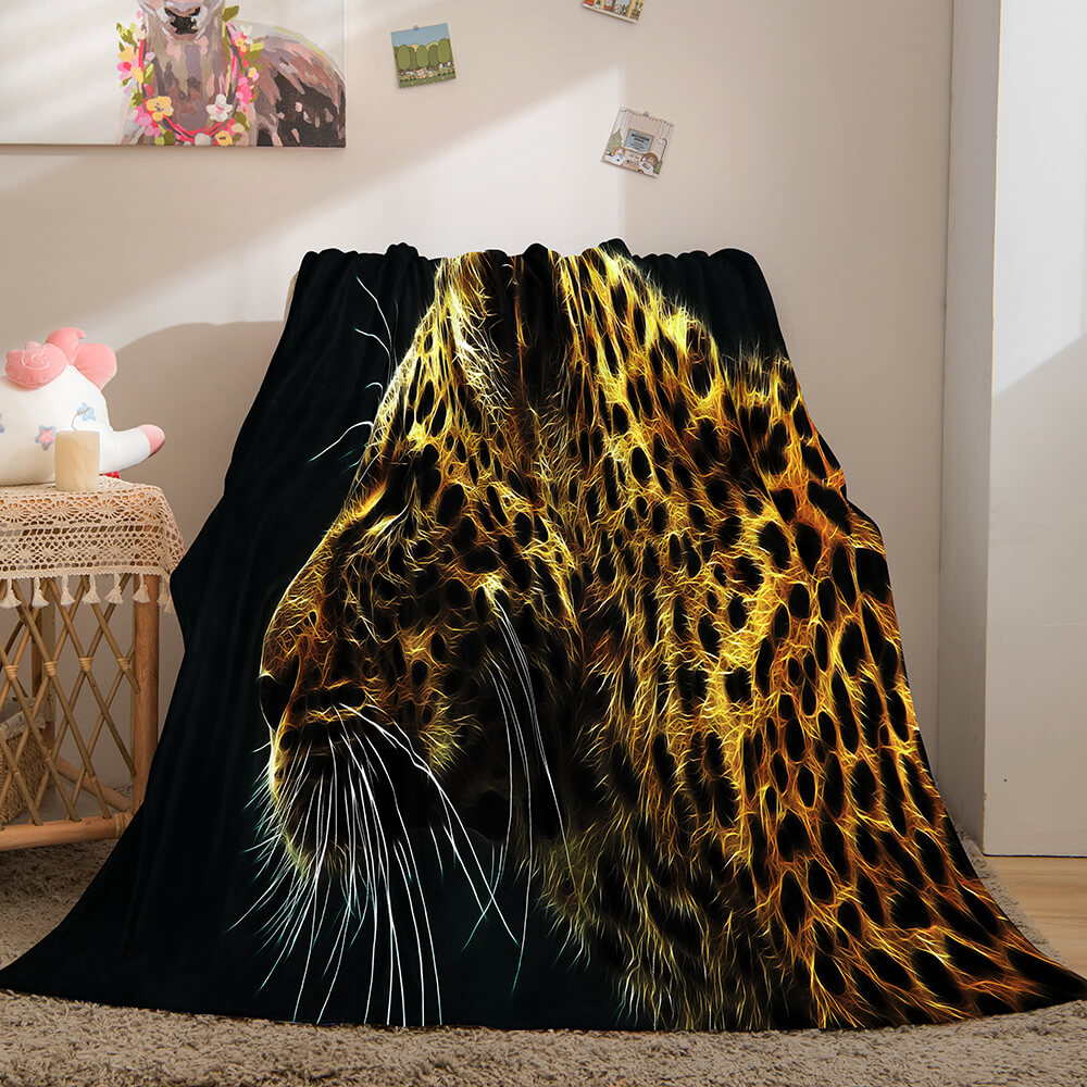 Fiercely Lion Flannel Blanket Room Decoration (Online Order Only)