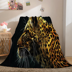 Fiercely Lion Flannel Blanket Room Decoration (Online Order Only)