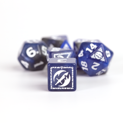 D&D Adventure Dice Set - Fighter Edition | Blue 17pc Collection (ONLINE ORDER ONLY)