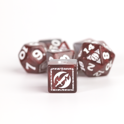 D&D Adventure Dice Set - Fighter Edition | Red 17pc Collection (ONLINE ORDER ONLY)
