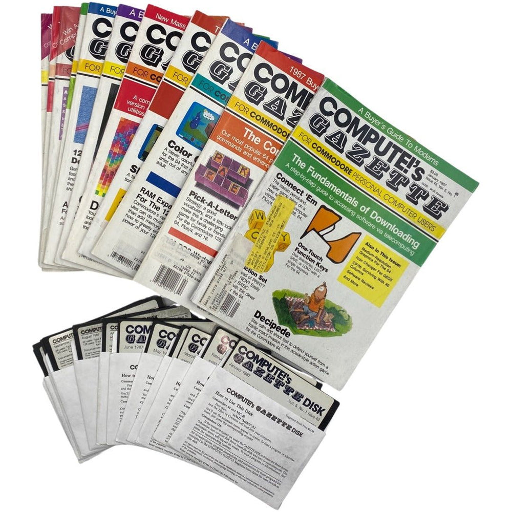 Compute's Gazette 1987 Back Issue(s) C64 C128 VIC-20 Commodore 64 Magazine (Online Order Only)