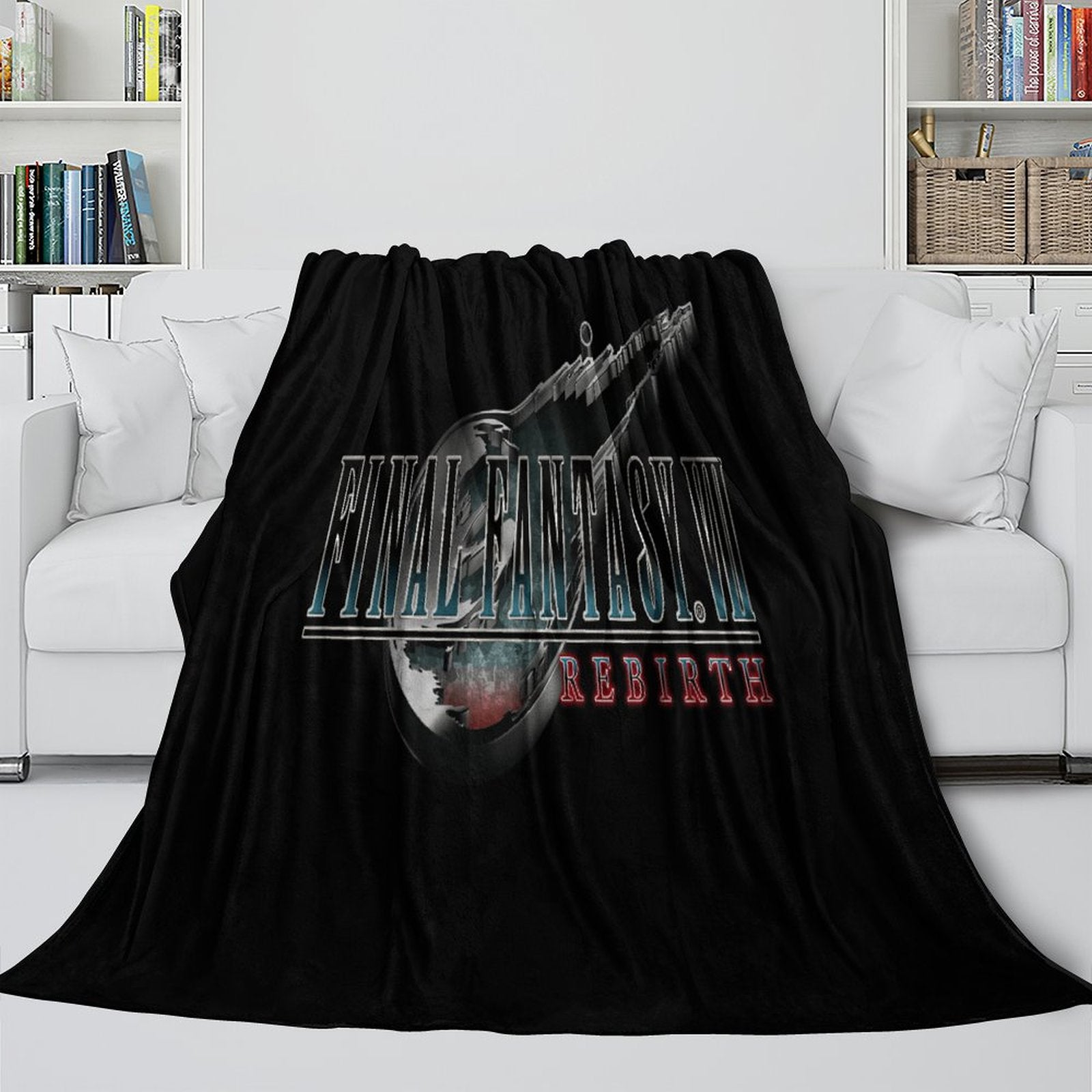 Final Fantasy Blanket Flannel Fleece Throw Room Decoration (Online Order Only)
