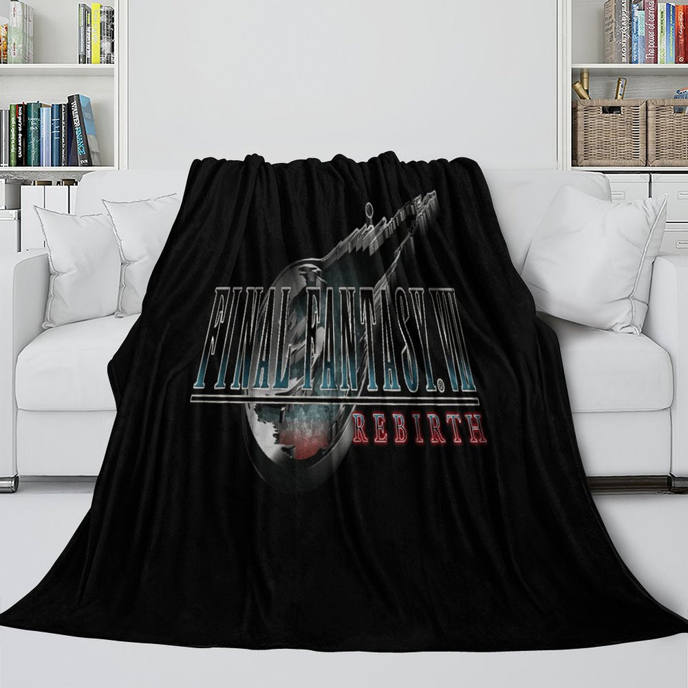 Final Fantasy Blanket Flannel Fleece Throw Room Decoration (Online Order Only)