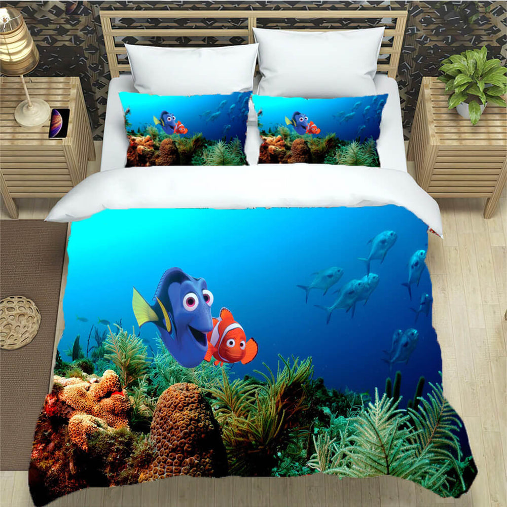 Finding Dory Bedding Set Pattern Quilt Cover Without Filler (Online Order Only)