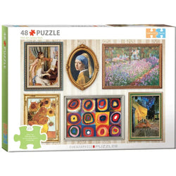 Fine Art Gallery Wall 48 Connecting Pieces Jigsaw Puzzle Eurographics