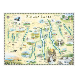 Finger Lakes New York 1000 Piece Jigsaw Puzzle Xplorer Maps (ONLINE ORDER ONLY)