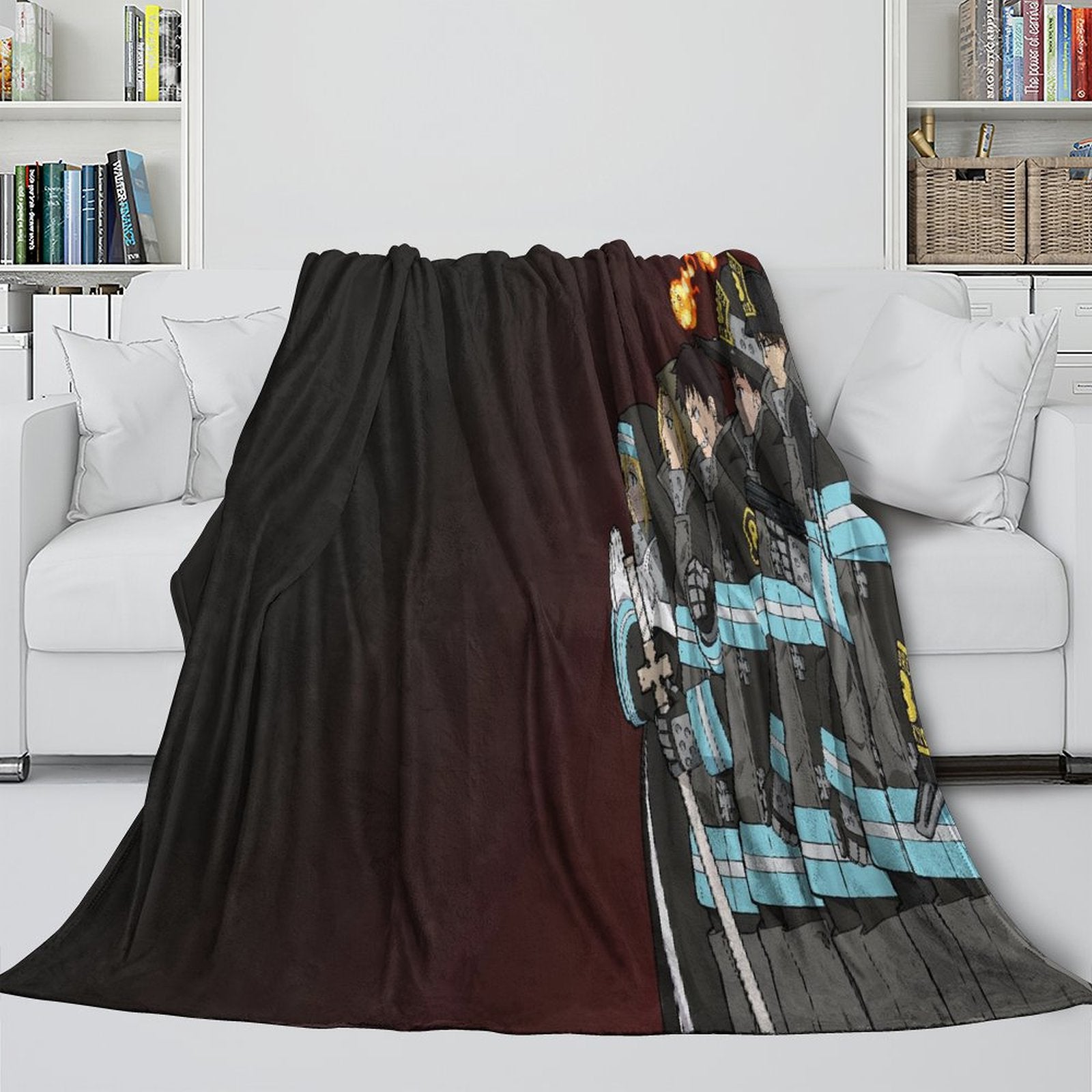 Fire Force Blanket Flannel Fleece Throw Room Decoration (Online Order Only)