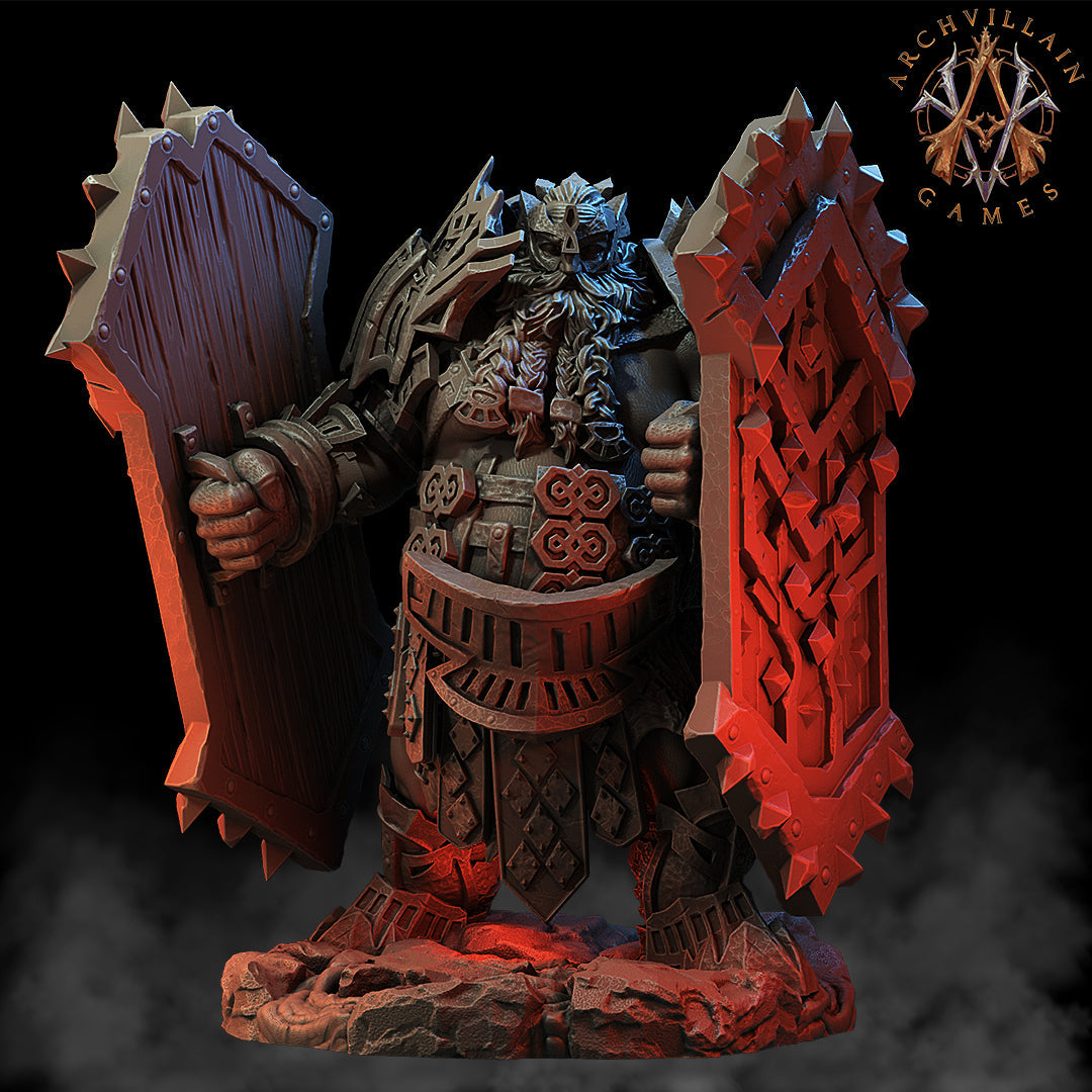 3D Printed Archvillain Games Magma Lords - Fire Giant Juggernaut 28mm 32mm D&D (Online Only)