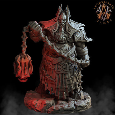 3D Printed Archvillain Games Magma Lords - Fire Giant Priest 28mm 32mm D&D (Online Only)