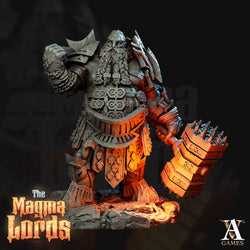3D Printed Archvillain Games Magma Lords - Fire Giant Skullcrushers 28mm 32mm D&D (Online Only)