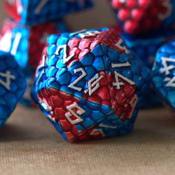 PRE-ORDER || Fire and Ice Dragon's Egg Metal Dice Set
