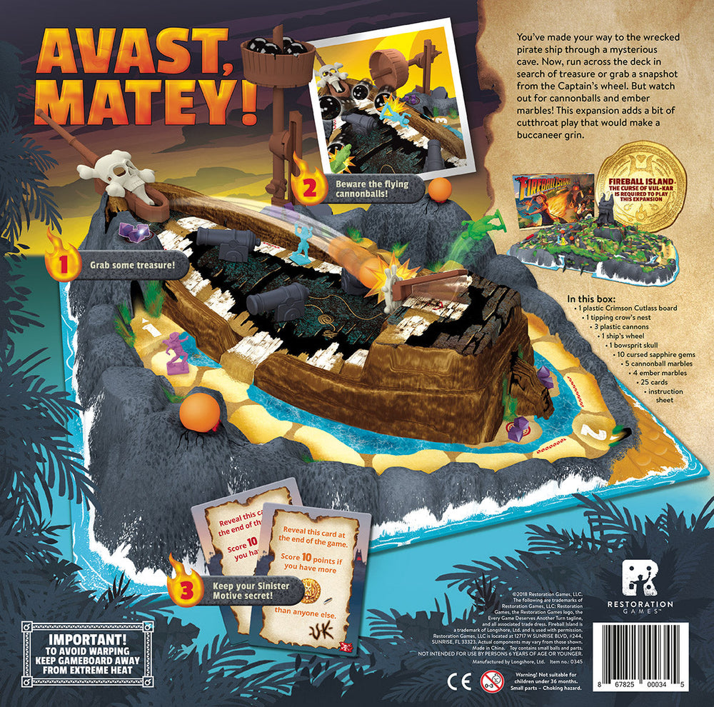 Fireball Island: Wreck of the Crimson Cutlass Expansion (ONLINE ORDER ONLY)