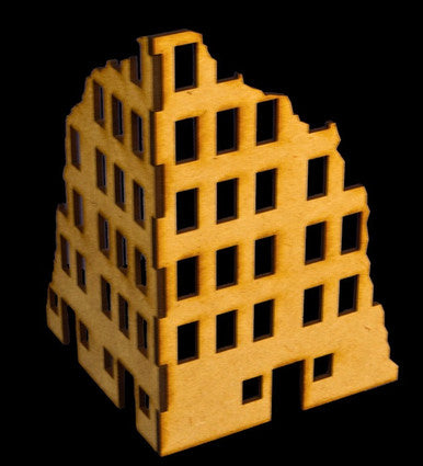 Ruined City Building 1 (MDF) - 15MMDF001 (Online Order Only)